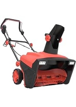 Thunderbay Electric 20-Inch Snow Blower w/180° Rotating Chute 15-AMP Walk-Behind Snow Thrower with Dual LED Lights