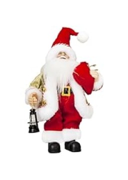 THUNDERBAY 13" Santa Claus Decorations Christmas Standing Toys Ornaments Xmas Party Plush Gift