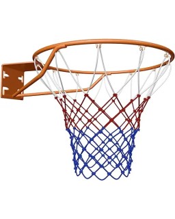 THUNDERBAY 18 inch Standard Simple Basketball Rim for Replacement or Garage Mount with All Weather Net