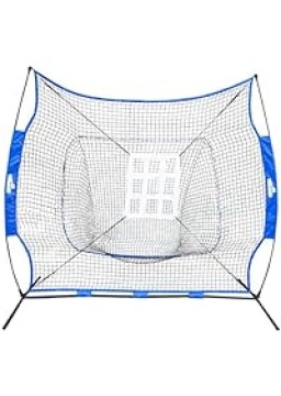 THUNDERBAY 7x7 FT Baseball Softball Practice Net,Carry Bag and Strike Zone,Backstop Baseball Equipment Training Aids