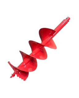 THUNDERBAY 10 Inch Diameter 36 Inch Long Double Sprial Earth Auger Bit with Sprial Drill Bit and Two Zigzag Replaceable Blades