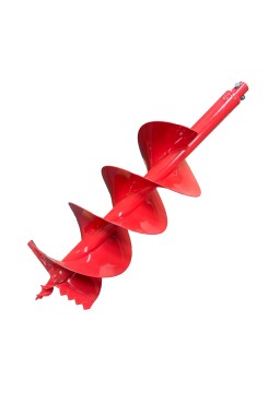 THUNDERBAY 10 Inch Diameter 36 Inch Long Double Sprial Earth Auger Bit with Sprial Drill Bit and Two Zigzag Replaceable Blades