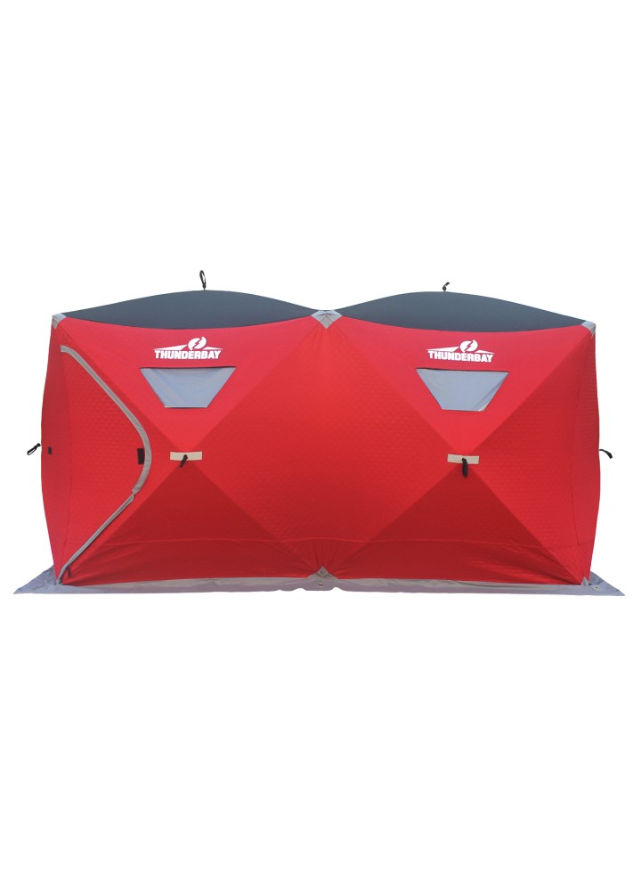 THUNDERBAY Ice Cube 3-4 Man Insulated Portable Ice Shelter, 34 Square Feet  of Fishable Area, Portable 3-4 Person Insulated Ice Shanty, Shelters -   Canada