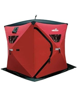 THUNDERBAY Ice Cube Series Pop-Up Portable 2-3 Person Ice Fishing Shelter