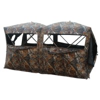 THUNDERBAY Bunkhouse Pop Up Portable 6-8 Person Side-by-Side Hunting Blind