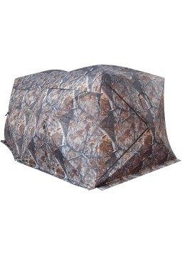 THUNDERBAY Bunkhouse Pop Up Portable 6 Person Side-by-Side Hunting Blind, Footprint: 140"x70" with 80" Height