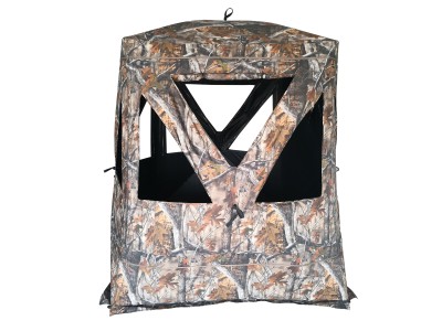 THUNDERBAY Extra Tall 3-4 Person Hunting Blind with Extra Large 270 Degree See-Through Mesh Windows, Portable Durable Hunting Tent for Deer & Turkey Hunting