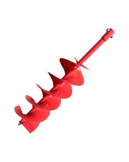 THUNDERBAY 8 Inch Diameter 36 Inch Long Double Sprial Earth Auger Bit with Sprial Drill Bit and Two Zigzag Replaceable Blades