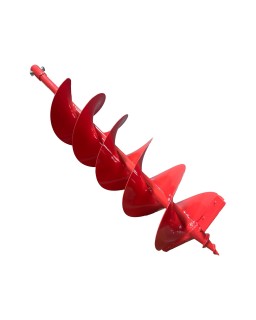 THUNDERBAY 8 Inch Diameter 36 Inch Long Double Sprial Earth Auger Bit with Sprial Drill Bit and Two Zigzag Replaceable Blades