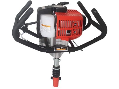 THUNDERBAY Partner Up 1 or 2 Man Earth Auger with 52cc, 2 Cycle Engine 10'' Auger Bit